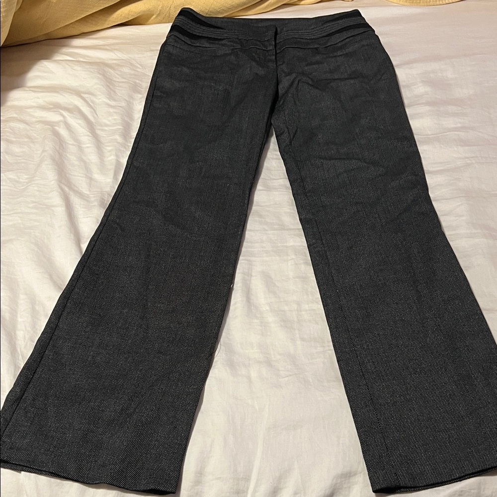 Xoxo Stylish Gray low rise flare dress Pants
